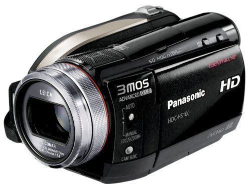 Panasonic デジタルハイビジョンビデオカメラ ブラック HDC-HS100-K【中古品】