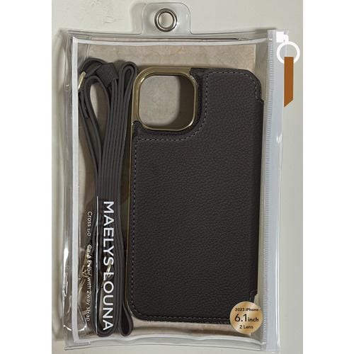 ユニケース ML-CSIP23MP-2CBBK Cross Body Case Duo for iPhone 15Pro (black) black