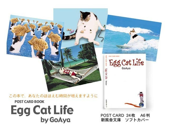 ポストカードブック：Egg Cat Life