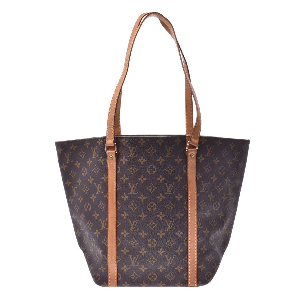 LOUIS VUITTON ルイヴィトンサックショッピング  モノグラム ブラウン ユニセックス モノグラムキャンバス ハンドバッグ M51108  中古