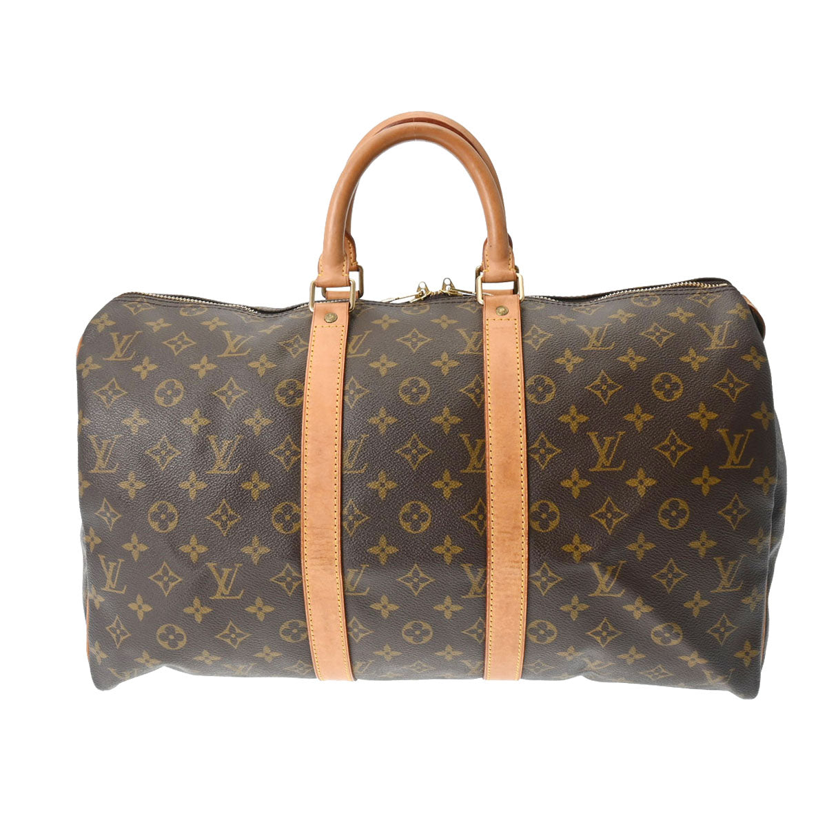 LOUIS VUITTON ルイヴィトン モノグラム キーポル 45 ブラウン M41428 ユニセックス モノグラムキャンバス ボストンバッグ Bランク 中古 