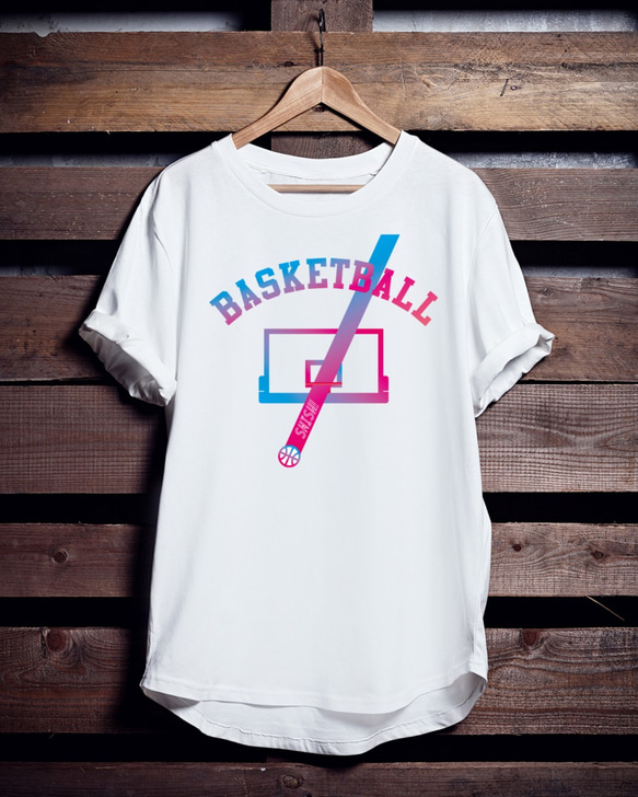 バスケTシャツ「BASKETBALL SWISH!!」