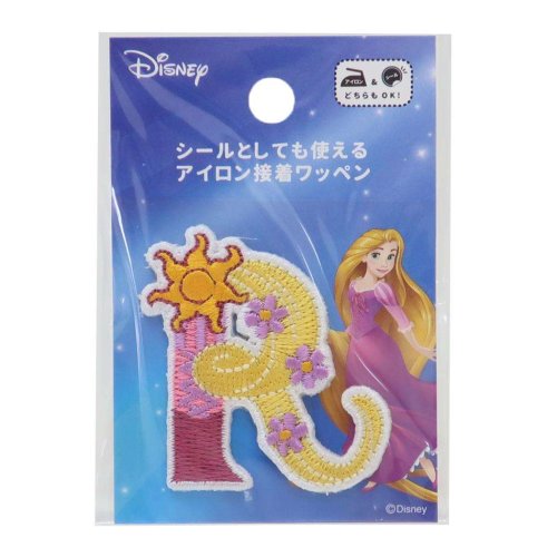 塔の上のラプンツェル ワッペン アルファベットワッペン R ディズニープリンセス 社コッカ 手芸用品 キャラクター グッズ