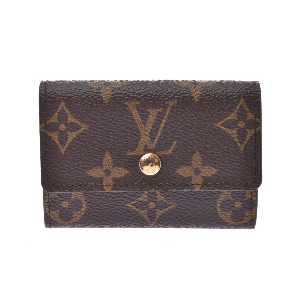 LOUIS VUITTON ルイヴィトン小銭入れ ポルト モネ プラ  14145 ブラウン ユニセックス モノグラムキャンバス コインケース M61930  中古