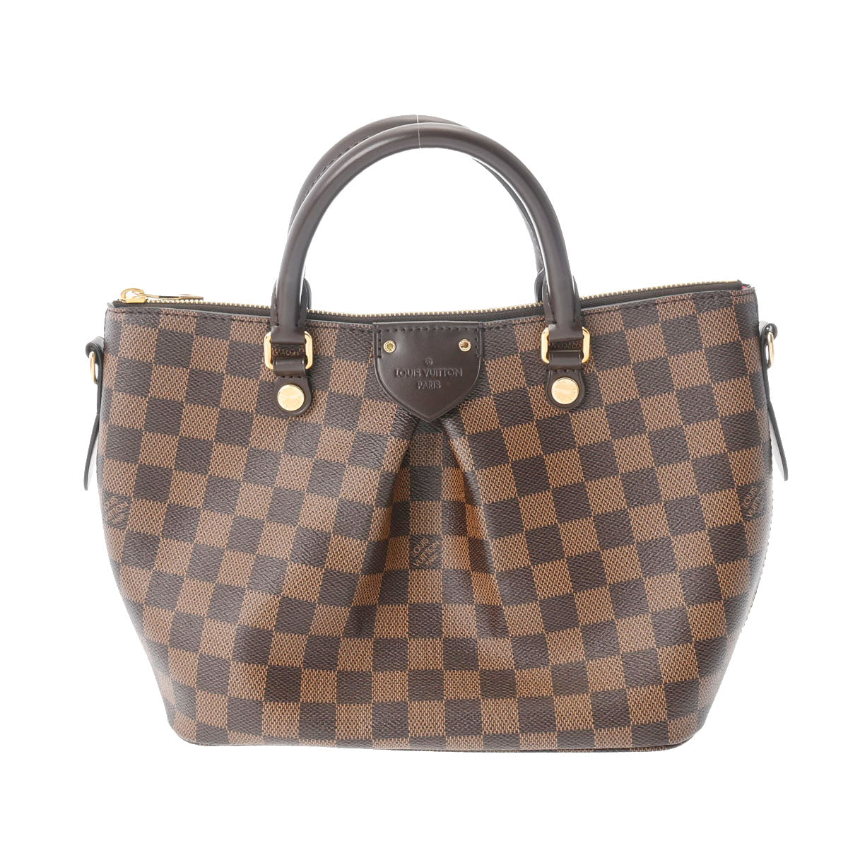 LOUIS VUITTON ルイヴィトン ダミエ シエナ PM 2WAY ブラウン N41545 レディース ダミエキャンバス ハンドバッグ 新同 中古 