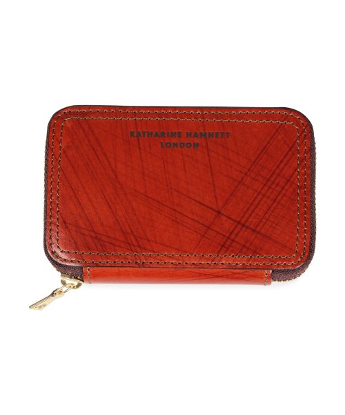 キャサリンハムネット ロンドン KATHARINE HAMNETT LONDON 財布 ミニ財布 メンズ ラウンドファスナー MINI WALLET ネイビー