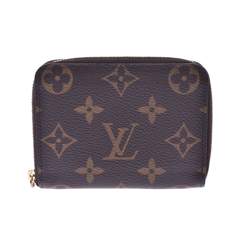 LOUIS VUITTON ルイヴィトン モノグラム ジッピーコインパース ブラウン M60067 ユニセックス コインケース ABランク 中古 