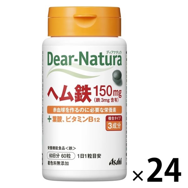 ディアナチュラ ヘム鉄 60日分 24個 アサヒグループ食品