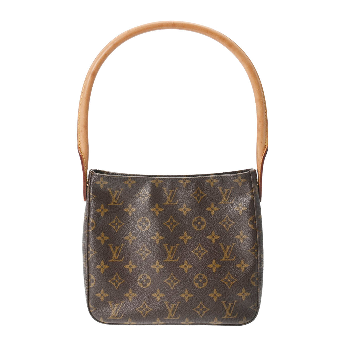 LOUIS VUITTON ルイヴィトン モノグラム ルーピング MM  ブラウン M51146 レディース モノグラムキャンバス セミショルダーバッグ Bランク 中古 