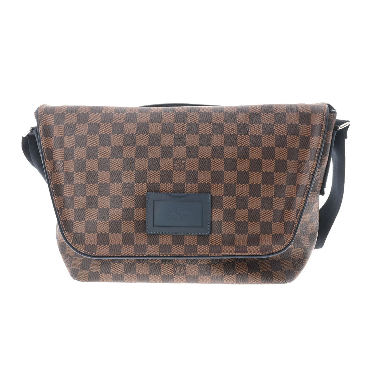 LOUIS VUITTON ルイヴィトン ダミエ スプリンター ブラウン/ネイビー N41254 メンズ ダミエキャンバス ショルダーバッグ Aランク 中古 