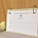 用紙のみ ゲストブック◇芳名帳◇GUESTBOOK 10枚（10名様〜40名様分）レフィル ハガキサイズ