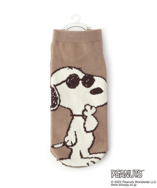 ◆【数量限定】SNOOPY アンクル突起ソックス ジョー・クール柄