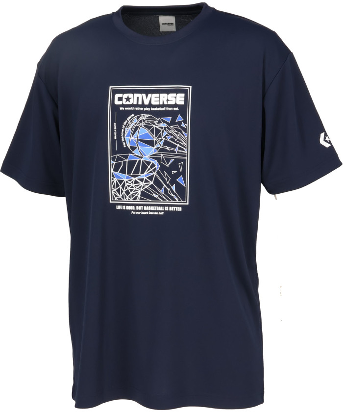 CONVERSE/CONVERSE コンバース バスケット プリントTシャツ 半袖 トップス バス･･･