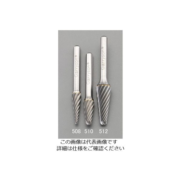 エスコ [快削]12x30mm/6mm軸 超硬カッター(ステンレス用) EA819JC-512 1セット(2本)（直送品）