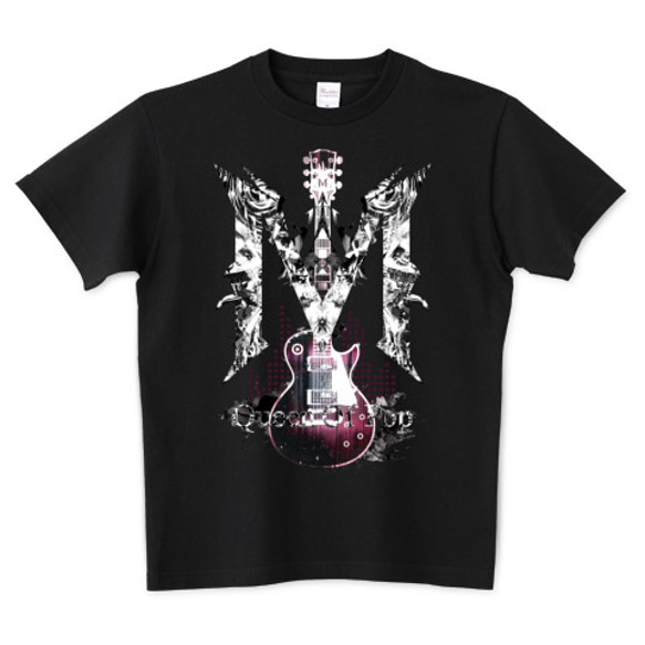 ロックアート黒Tシャツ「METAL QUEEN」