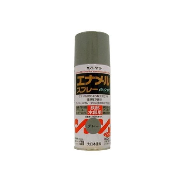 エスコ 300ml エナメルスプレー(灰) EA942EM-22 1セット(10本)（直送品）