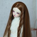 BJD 1/3 1/4  1/6人形 ドール用ウィッグ カツラ 耐熱 ハンドメイドzxww-313