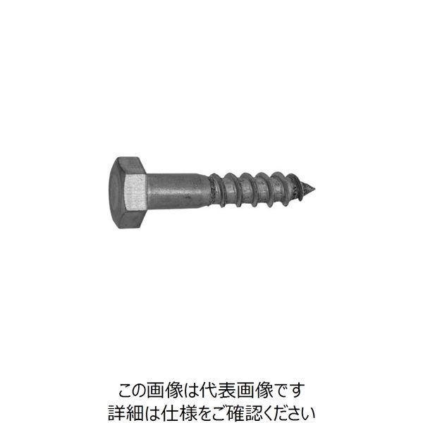 ファスニング J ステンレス 六角コーチスクリュー 6X75 630200000060075000 1箱（100個）（直送品）