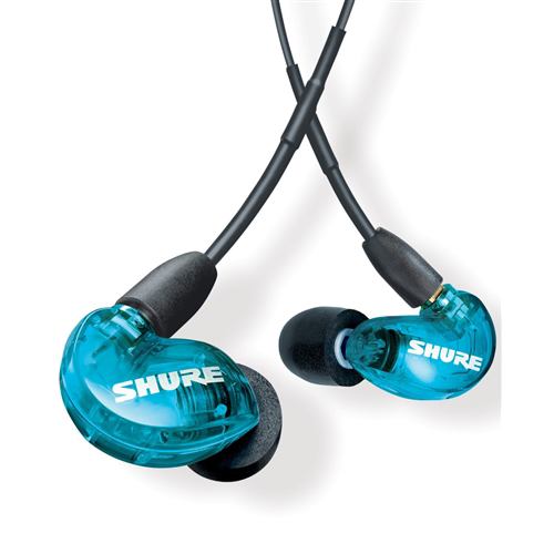 SHURE SE215DYBL+UNI-A マイク付きイヤホン AONIC215トランスルーセントブルー