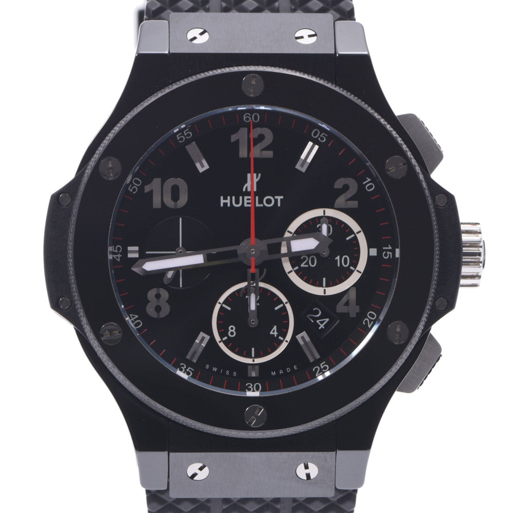 HUBLOT ウブロ ビッグバン ブラックマジック 301.CX.130.RX メンズ チタン/ラバー 腕時計 自動巻き 黒文字盤 Aランク 中古 