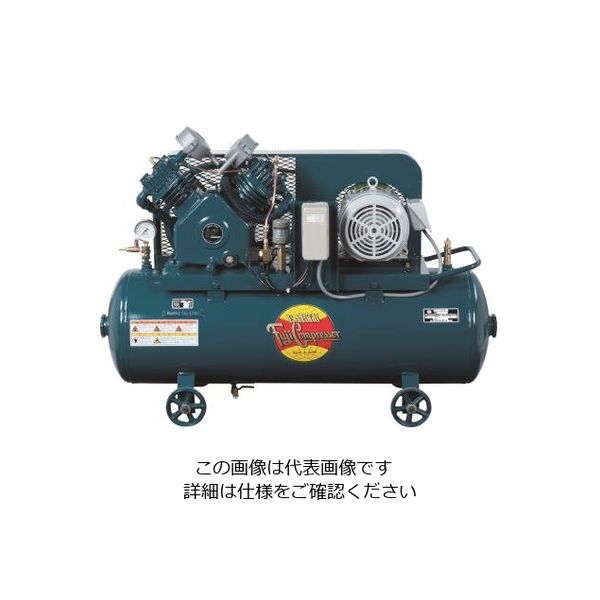 エスコ AC200V/2.2kw/50Hz エアーコンプレッサー(タンク 99L) EA116FB-50B 1台（直送品）