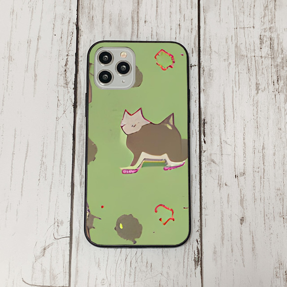 iphoneケース1-3-15 iphone 強化ガラス ねこ・猫・ネコ 箱1 かわいい アイフォン iface