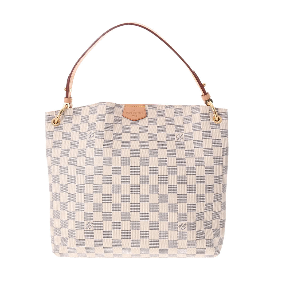 LOUIS VUITTON ルイヴィトン ダミエ アズール グレースフル PM 白 N42249 レディース ダミエアズールキャンバス ワンショルダーバッグ Aランク 中古 