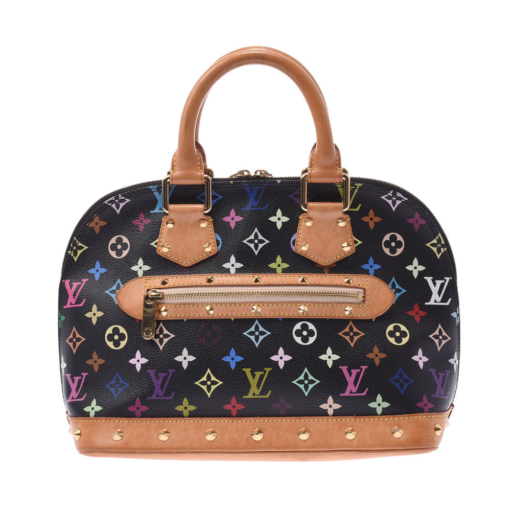 LOUIS VUITTON ルイヴィトン マルチカラー アルマ 黒 M92646 レディース モノグラムマルチカラー ハンドバッグ Bランク 中古 