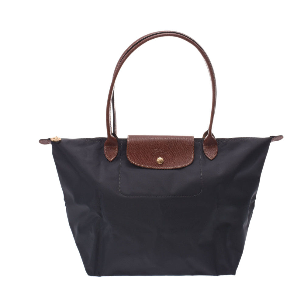 【スケジュール帳 2025の人気アイテム】 Longchamp ロンシャン ル プリアージュ L ロング グレー/茶 ゴールド金具 L1899089300 レディース ナイロン/レザー トートバッグ 新品 