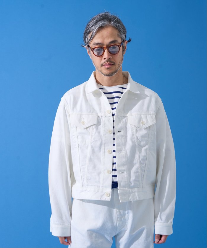 エディフィス/BUREAU (ビューロー) WHITE TRUCKER JACKET