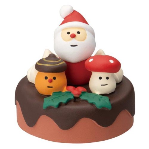 マスコット 森のクリスマスケーキ デコレ かわいい クリスマス グッズ