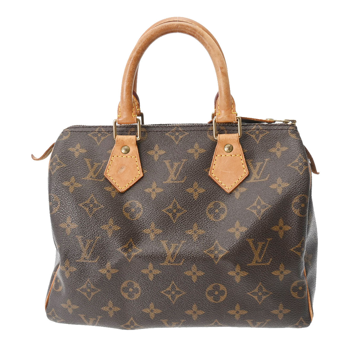 LOUIS VUITTON ルイヴィトン モノグラム スピーディ 25 ブラウン M41528 レディース モノグラムキャンバス ハンドバッグ Bランク 中古 