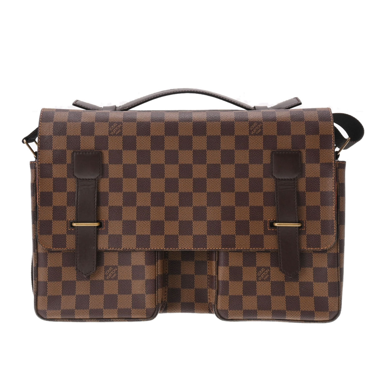 LOUIS VUITTON ルイヴィトン ダミエ ブロードウェイ ブラウン N42270 ユニセックス ダミエキャンバス ショルダーバッグ Bランク 中古 