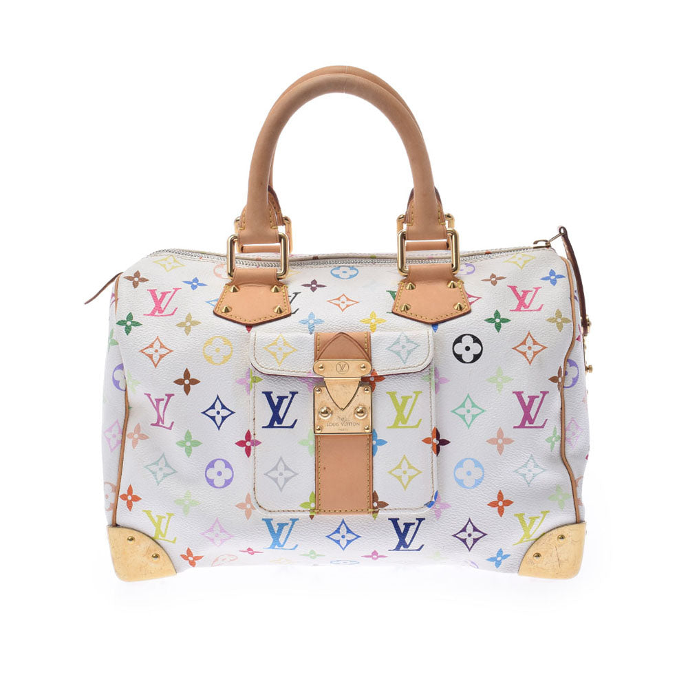 LOUIS VUITTON ルイヴィトン マルチカラー スピーディ 30 ブロン（白） M92643 レディース モノグラムマルチカラー ハンドバッグ ABランク 中古 