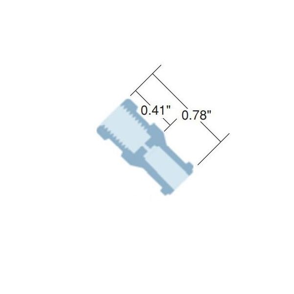 IDEX ルアーアダプター Female Slip Luer to 1/4-28 0.06