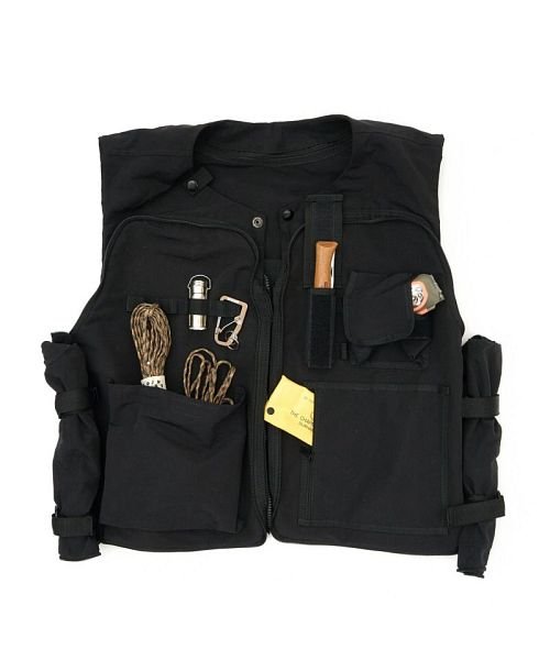 AS2OV / アッソブ SHRINK NYLON CAMP VEST 2 － BLACK