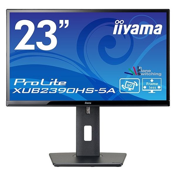 液晶ディスプレイ　２３型／１９２０×１０８０／ＤーＳＵＢ、ＤＶＩ、ＨＤＭＩ／ブラック／スピーカー：あり／ＩＰＳパネル／昇降／回転（直送品）