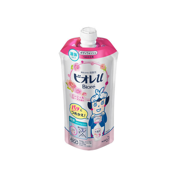 KAO ビオレu エンジェルローズの香り つめかえ用 340mL F031716