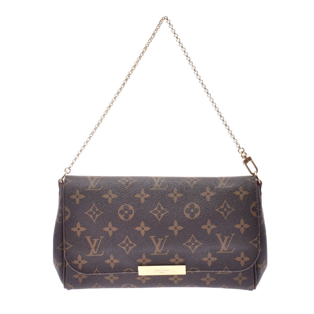 LOUIS VUITTON ルイヴィトン モノグラム フェイボリットMM ブラウン M40718 レディース モノグラムキャンバス ショルダーバッグ Aランク 中古 