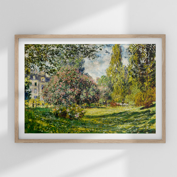 ミッドセンチュリー Claude Monet Park Monceau / インテリアポスター 海外アート / 5174