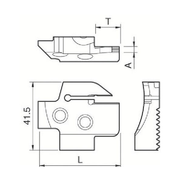 京セラ 端面溝入れブレード KGDF KGDFR-75-6C-C 1個 549-9429（直送品）