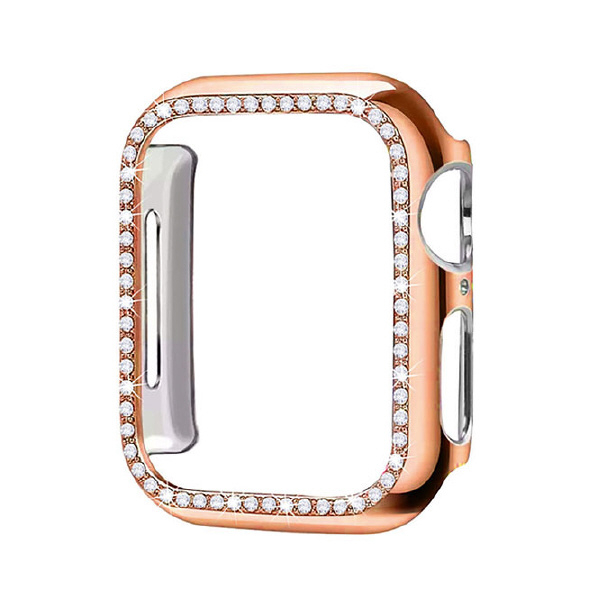 GAACAL Apple Watch Series 7-8 [41mm]用スワロフスキーフレーム ローズゴールド W00058R5