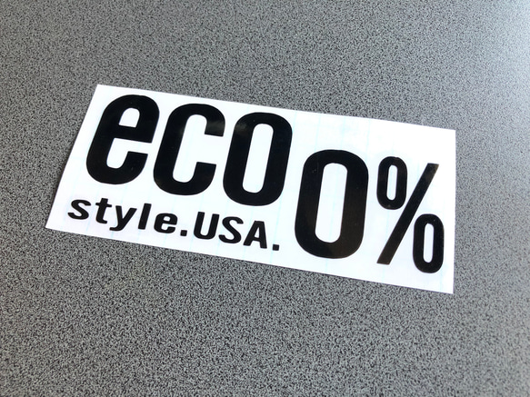 ECO 0% USA 特大サイズ ステッカー USDM JDM アメ車 【カラー選択可】 送料無料♪