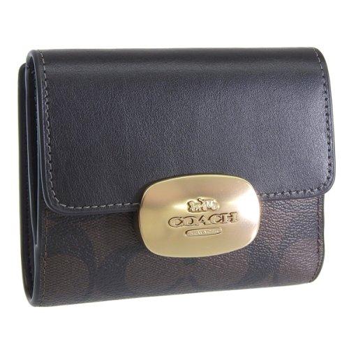 COACH コーチ ELIZA SMALL WALLET エライザ スモール ウォレット シグネチャー 二つ折り 財布