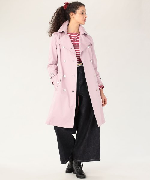 WM58 MANTEAU カラーダブルトレンチコート