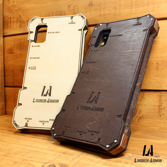 wish2 ケース 木製 ウッド wood case 木 本革 耐衝撃 aquos LUNBER ARMOR