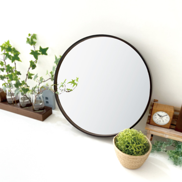 KATOMOKU Plywood mirror ミラー km-91B ブラウン