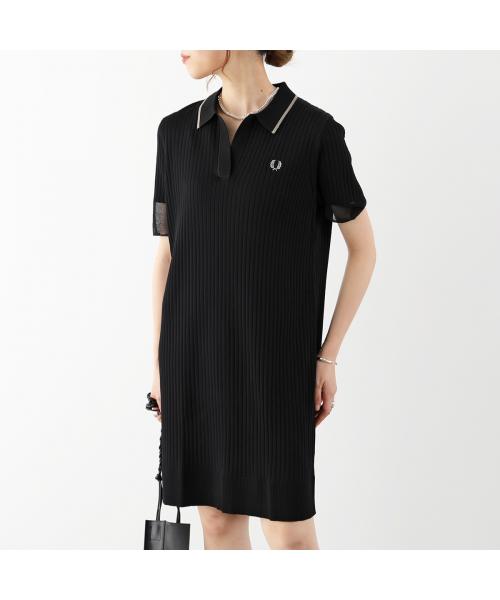 フレッドペリー/FRED PERRY ワンピース SHEER TRIM KNITTED SHIRT･･･