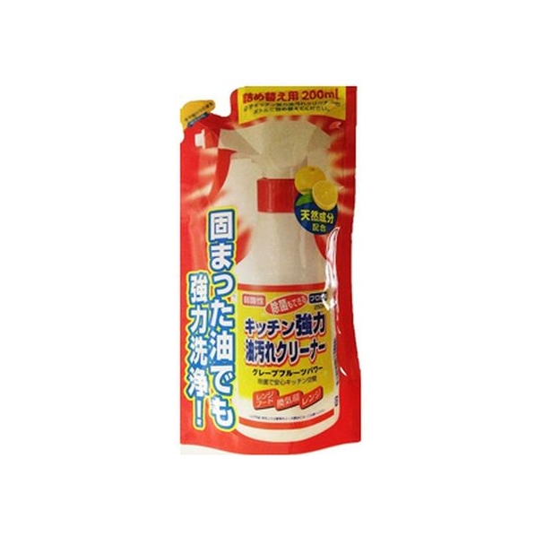 エコ・ファクトリー エコファクトリー キッチン強力油汚れクリーナー 詰替 200mL FCN3033