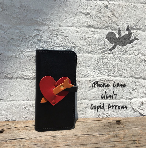 iPhoneケース Cupid Arrows iPhone6/6s/7 Black